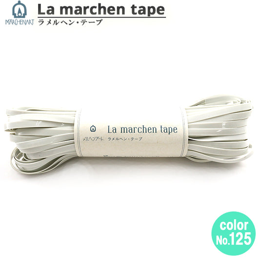 Kunsthandwerk "Lamelhen Tape 5mm 30m Emaille White" Marcheart Märchenkunst in Markenart