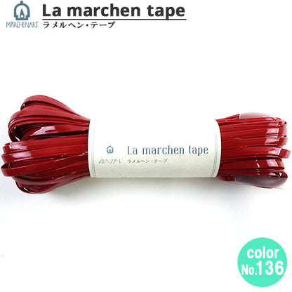 Kunsthandwerk "Lamelhen Tape 5mm 30m Emaille Red" Marcheart Fairy Art