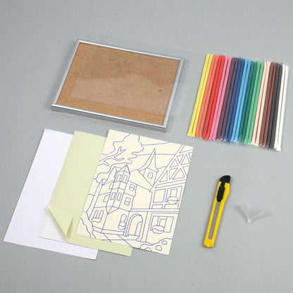 طقم الطلاء "Artec My Art Collection Sand Painting Mt. Fuji ، Triumph ، Sunny Sunny"