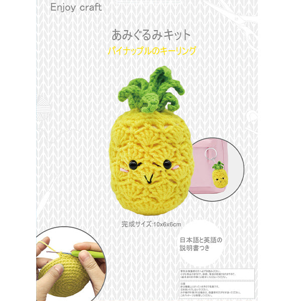 knitting kit "Crochet HooksKnitting kit pineapple BEA-AMI-12” [YuzawayaOriginal]