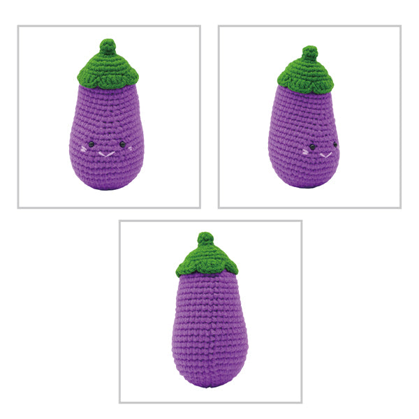 Набор для вязания "Enjoy Craft Amigurumi Kit Баклажан БЕА-АМИ-15" [YuzawayaОригинал]