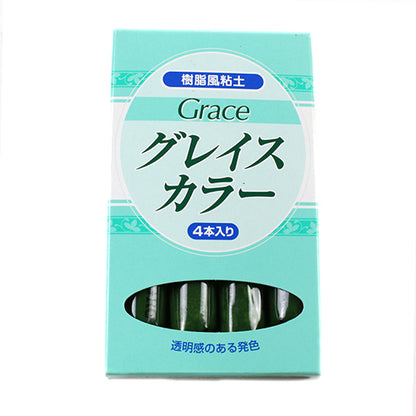 Clay de estilo resina "Color Grace (Grace Color) Verde 30 g x 4 piezas 8614" Sun Industries