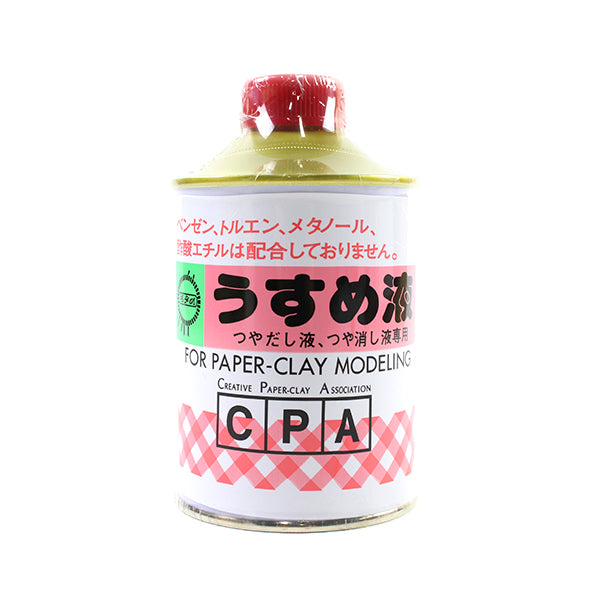 Clay paint "Usume solution (for glossy liquid, glossy solution only) 220ml" Japanese teaching institution