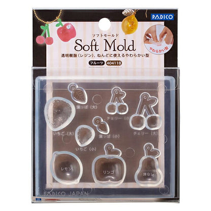 レジンモールド 『ソフトモールド フルーツ 404118』 PADICO パジコ