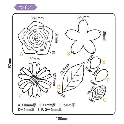 قالب راتنج "زهرة العفن الناعمة 404139" باديكو باديكو