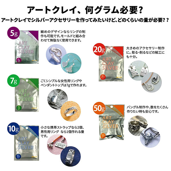 kit d'argile "ART CLAY SILVER Ensemble de démarrage DX A-0189" ART CLAY SILVER