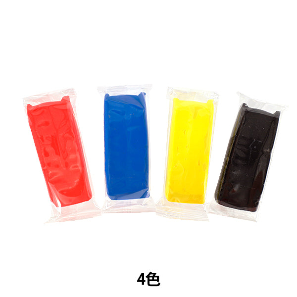 粘土 『エンジョイクレイ樹脂粘土 カラー4色セット 約40g×4』 【ユザワヤオリジナル】
