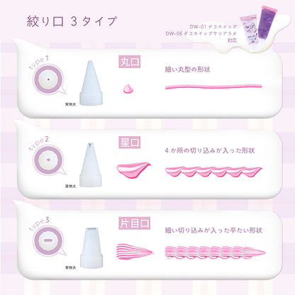 أدوات الديكور "مجموعة Deco Whip Squeezer" KIYOHARA