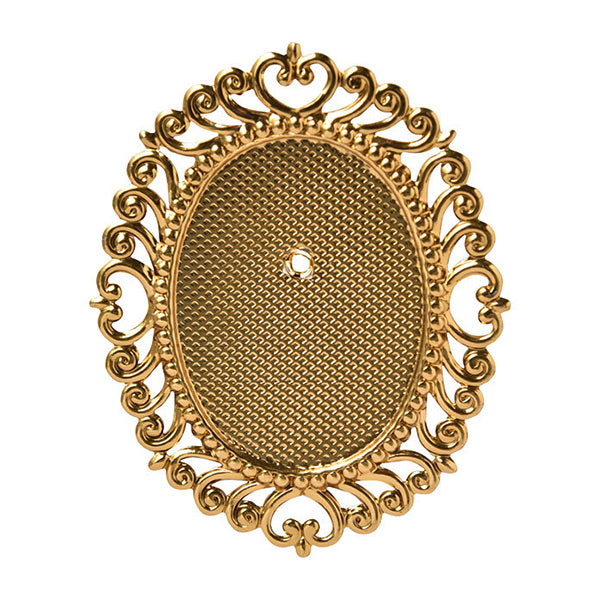 Artículos de artesanía ``Broche fornitura metálica B7 oro 1 pieza 17B0007001"