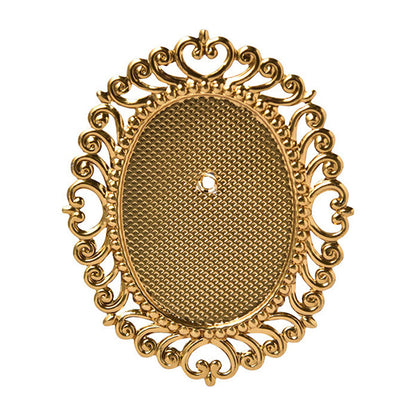 Artículos de artesanía ``Broche fornitura metálica B7 oro 1 pieza 17B0007001"