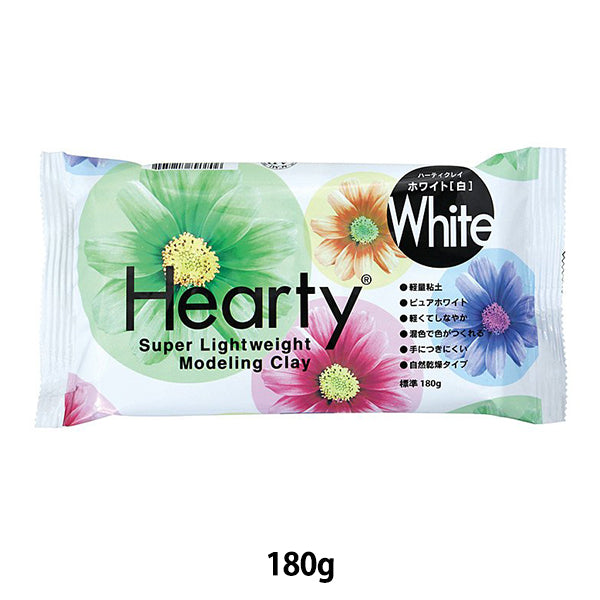 Lightweight clay "HEARTY CLAY 180g White 301250" Padico Pajico