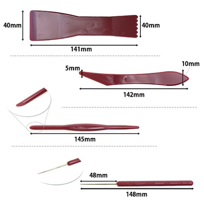 粘土用工具 『ねんどヘラ 4本組 7740』