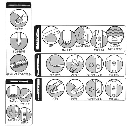 점토도구 "Nendo Spatula 5 피스 세트 001-CS-3842"