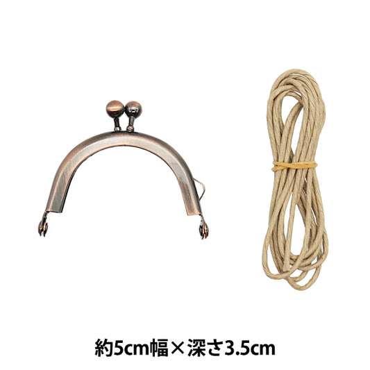 تركيبات جاماغوتشي المعدنية 『تركيبات جاماغوتشي المعدنية نحاس انتيك 5 سم × 4.5 سم CH-109AC" بانامي بانامي تاكاجي للمنسوجات