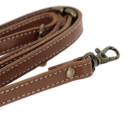 Taschenmaterial „Echtleder Schultergurt ca. 1 x 140cm Braun YLS-3"