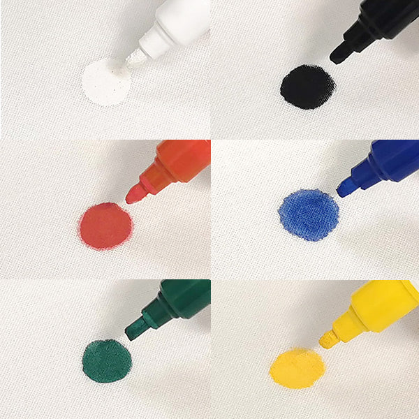 布用マーカー 『布描きしましょIII 6色 Aセット 223-6A』 MARVY マービー