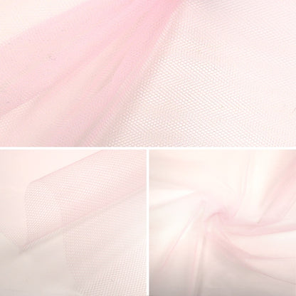 [De la quantité 5] tissu "30 tulle rose clair TN-130-2"