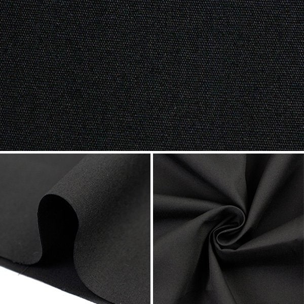 [From quantity 5] Fabric "Color Broad Solid Cailla 060 Black YBC40205"