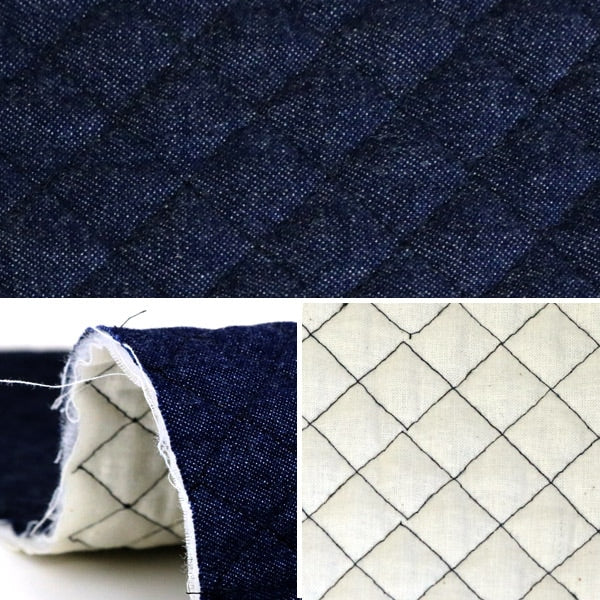 [Aus Menge 5] Stoff "Denim Quilting"