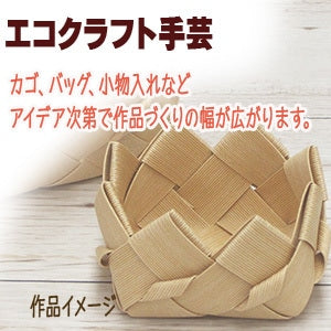 Handicraft band "Recycled paper band EcOCRAFT30 (Eco Craft 30) 101 Color Natural" Hamanaka