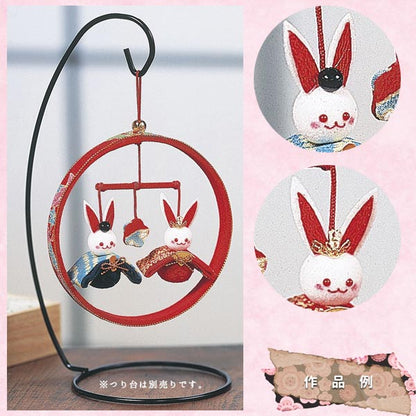 Seasonal festivalHandicraft kit "Chirimen Working Sakura Red HM-1" Panami Panami Takagi fiber