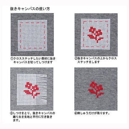 刺繡布料 “拔掉的帆布4444444444” Lecien Lecien Cosmo Cosmo