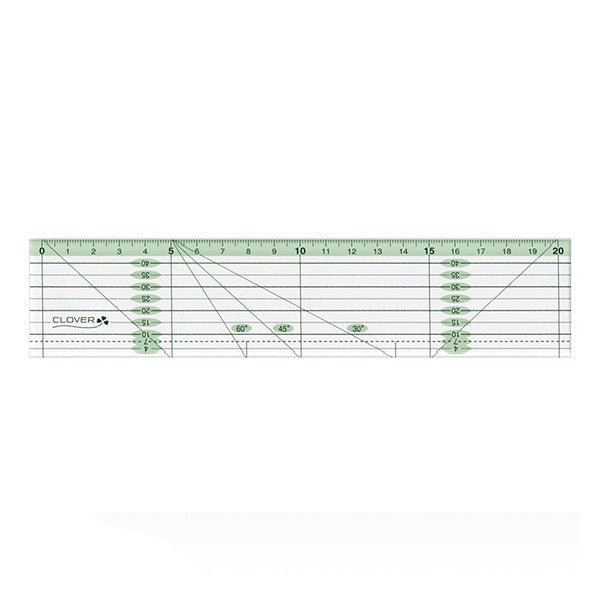 Regla "Patchwork Ruler Línea 20cm 57-925" Clover Clover