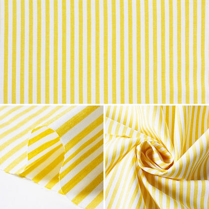 [De la quantité 5] Tissu "Dyeing Stripe Yellow"