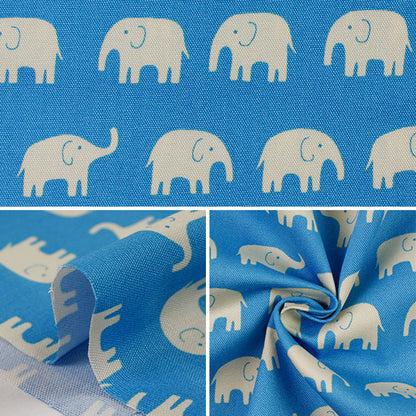 [From quantity 5] Fabric 『Oxford Elephant pattern DT11230S H "