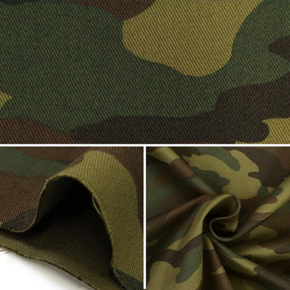 [From quantity 5] Fabric "20S twill camouflage print (large) 88300-2 1-1 (khaki)"