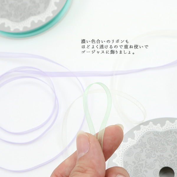 丝带 “ Organdy Ribbon 5m宽3mm x约5m卷造币厂”