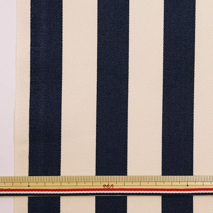 【数量5から】 生地 『20ツイル ストライプ (太) 紺』