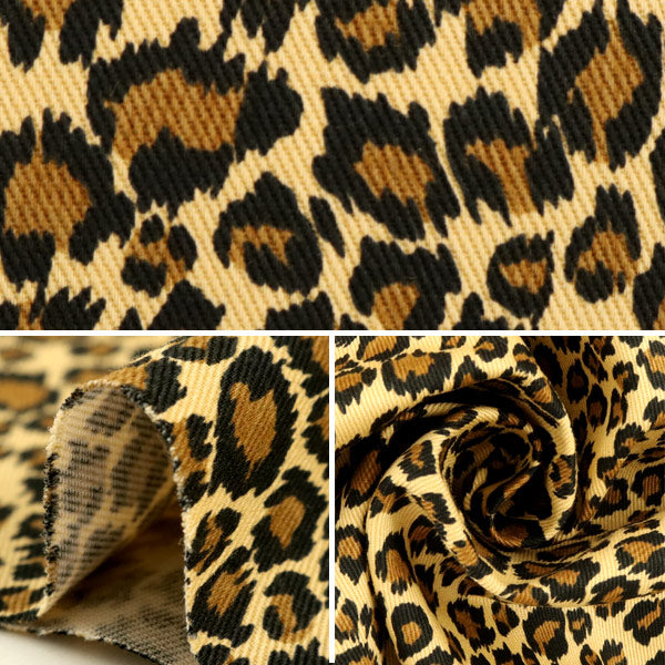 [الكمية من 5] قماش "Animal Twill Leopard 6690-3B 229"