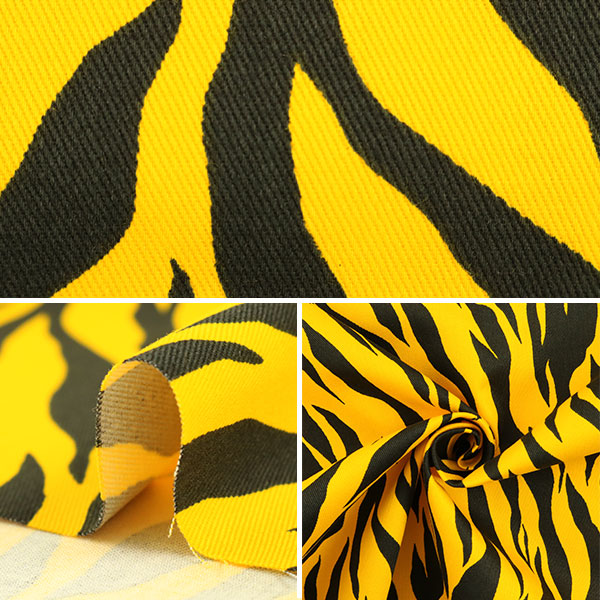 [From quantity 5] Fabric "Animal twill tiger 6690-5D 229"