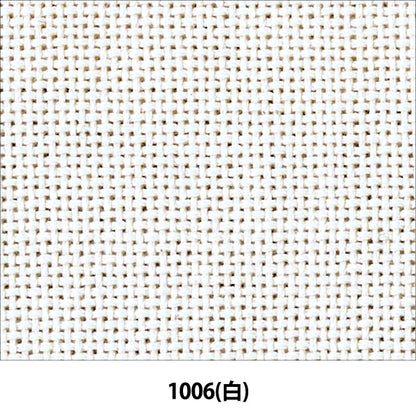 刺绣布“ kogin刺剪布1100 Kongless 18 Count 70 Eye White（1006）” Olympus Olim Pass