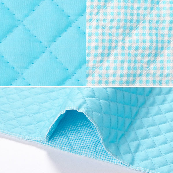 [From quantity 5] Fabric "Rebar quilting (check) 03 light blue"