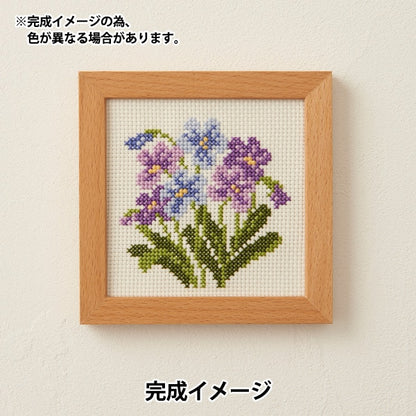 Kit di ricamo "Piccola cornice di fiori Croce Stitching Souvenir No.855" Lecien Lucian Cosmo Cosmo