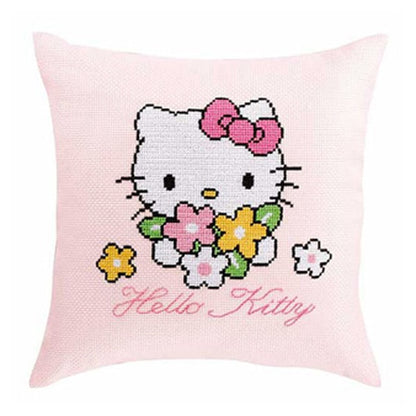 Kit de bordado "Serie de personajes Sanrio Cross Stitch Hello Kitty Bouquet No.6023" Olympus oimpass