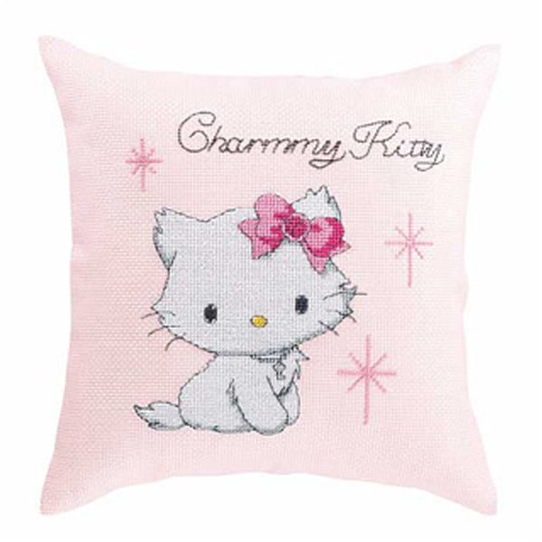 刺繡套件“ Sanrio角色系列Cross Stitch Cha -me Kitty 絲帶 No.6024] Olympus