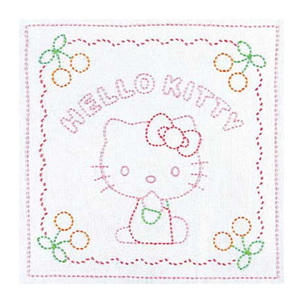 Kit di ricamo "Serie di caratteri Sanrio Hanachi Hello Kitty e Sakuranbo 204" Olympus Olim Pass