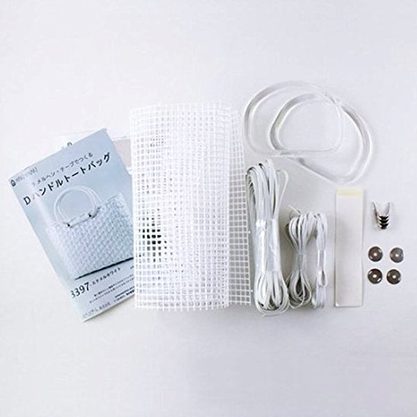 Handicraft Kit "D Hand Tote Bag Kit 3397 Enamel White" MARCHENART Fairyan Art