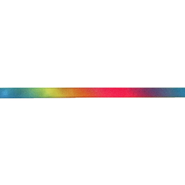 [Cantidad de la unidad de 10 cm 5] cinta "Rainbow Ribbon satén de doble lado 9 mm 7º color"