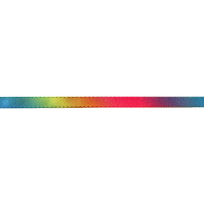 [From 10cm unit quantity 5] Ribbon "Rainbow ribbon double -sided satin 9mm 7th color"