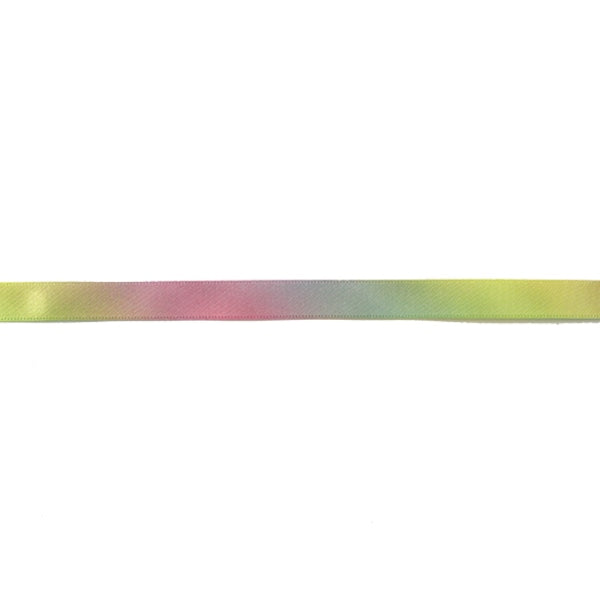 [From 10cm unit quantity 5] Ribbon "Rainbow ribbon double -sided satin 12mm 8th color"