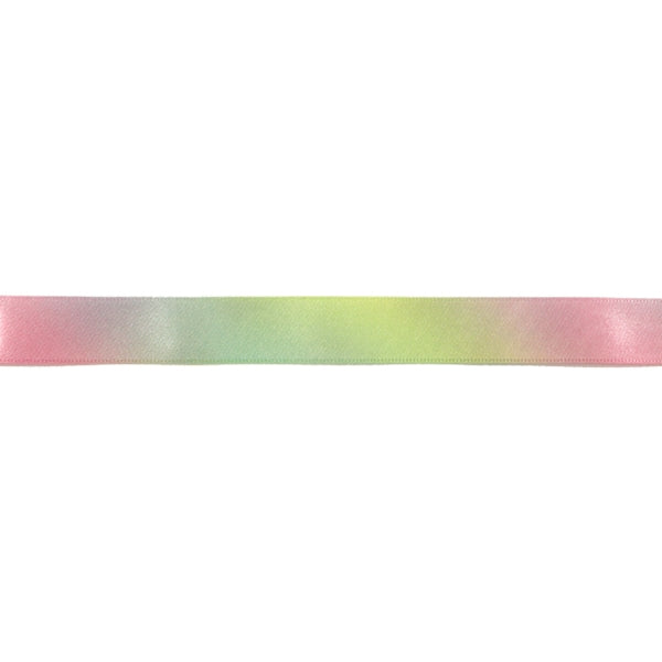 [From 10cm unit quantity 5] Ribbon "Rainbow ribbon double -sided satin 18mm 8th color"