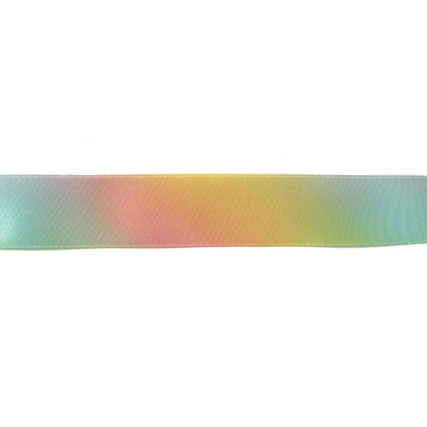 [From 10cm unit quantity 5] Ribbon "Rainbow ribbon double -sided satin 30mm 8th color"