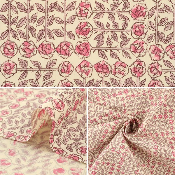 [Da 5] Fabric "Liberty Liberty Print Tanalone Sleeping Rose 3630275-Be" Liberty Japan Liberty Japan