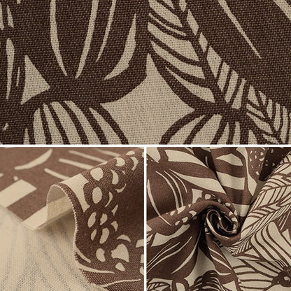 [From quantity 5] Fabric "Cotton hee canvas Artificial Flowers Brown Up5678-E COTTON KOBAYASHI