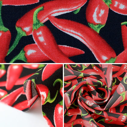 [From quantity 5] Fabric "Inkjet Print Pepper" USA cotton