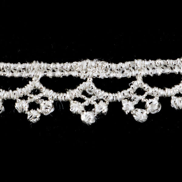 [From quantity 5] RaceRibbonTape "Silver La Memical Lace width about 9mm 875005S"